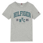 Boys Grey Logo T-Shirt, 1, hi-res
