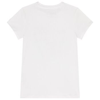 Girls White Logo T-Shirt