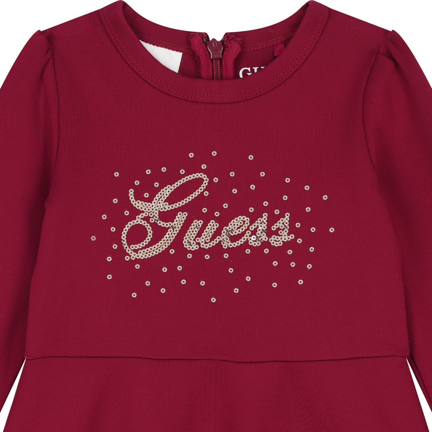 Baby Girls Burgundy Logo Dress Set, 1, hi-res image number null