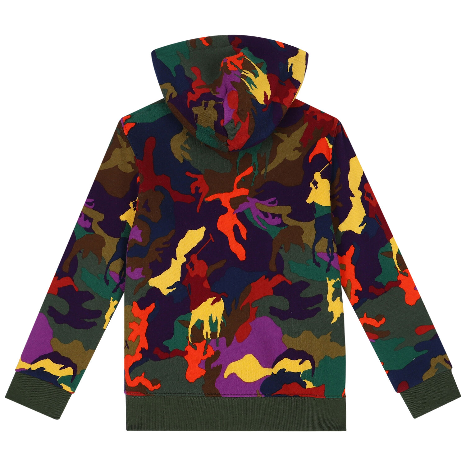 Boys Multi-Colored Camouflaged Logo Zip Up Top, 1, hi-res image number null