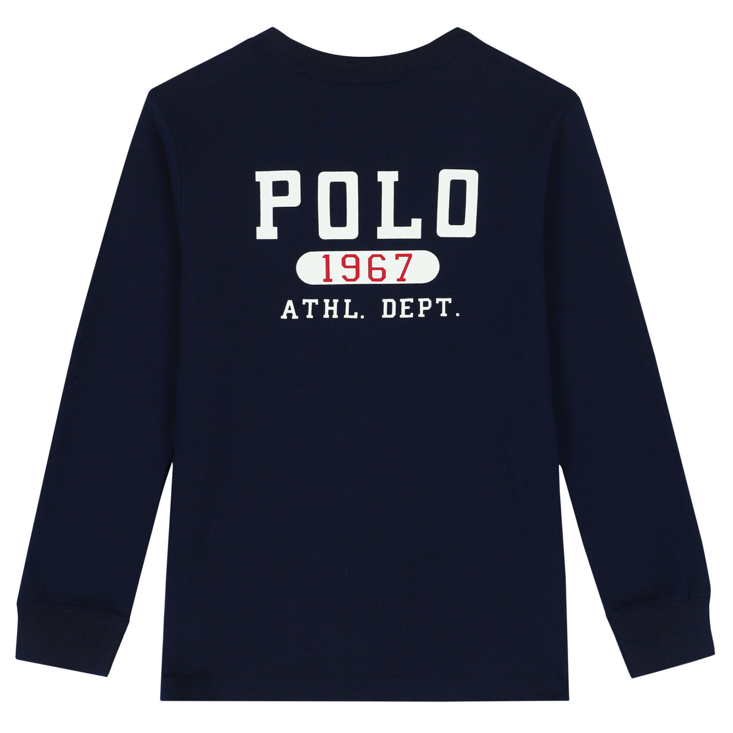 Boys Navy Logo Long Sleeve Top, 1, hi-res image number null