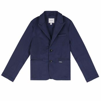 Boys Navy Cotton Jacket