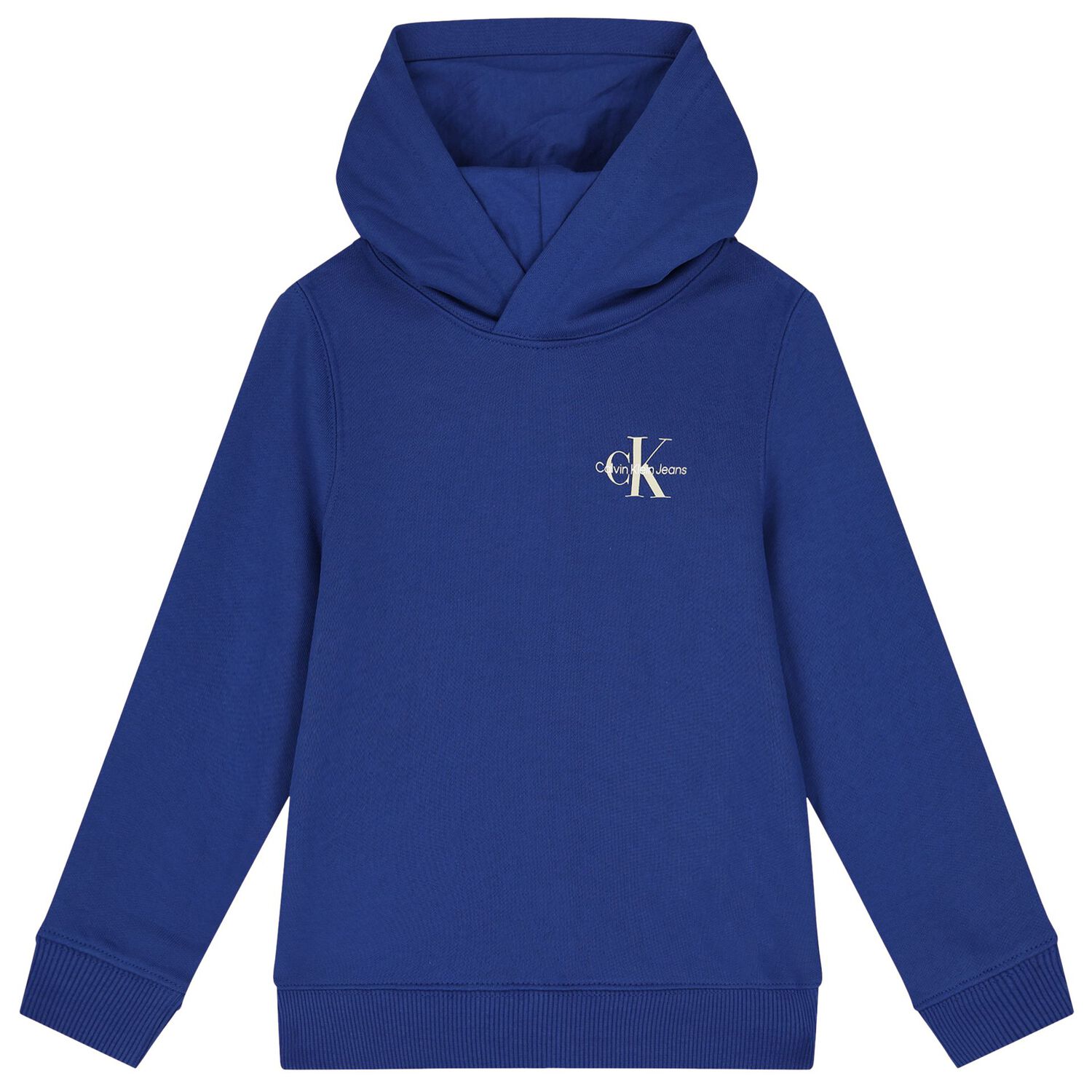 Boys Blue Logo Hooded Top, 3, hi-res