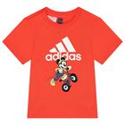 طقم شورت بشعار ميكي ماوس باللون الأحمر والأزرق, 1, hi-res