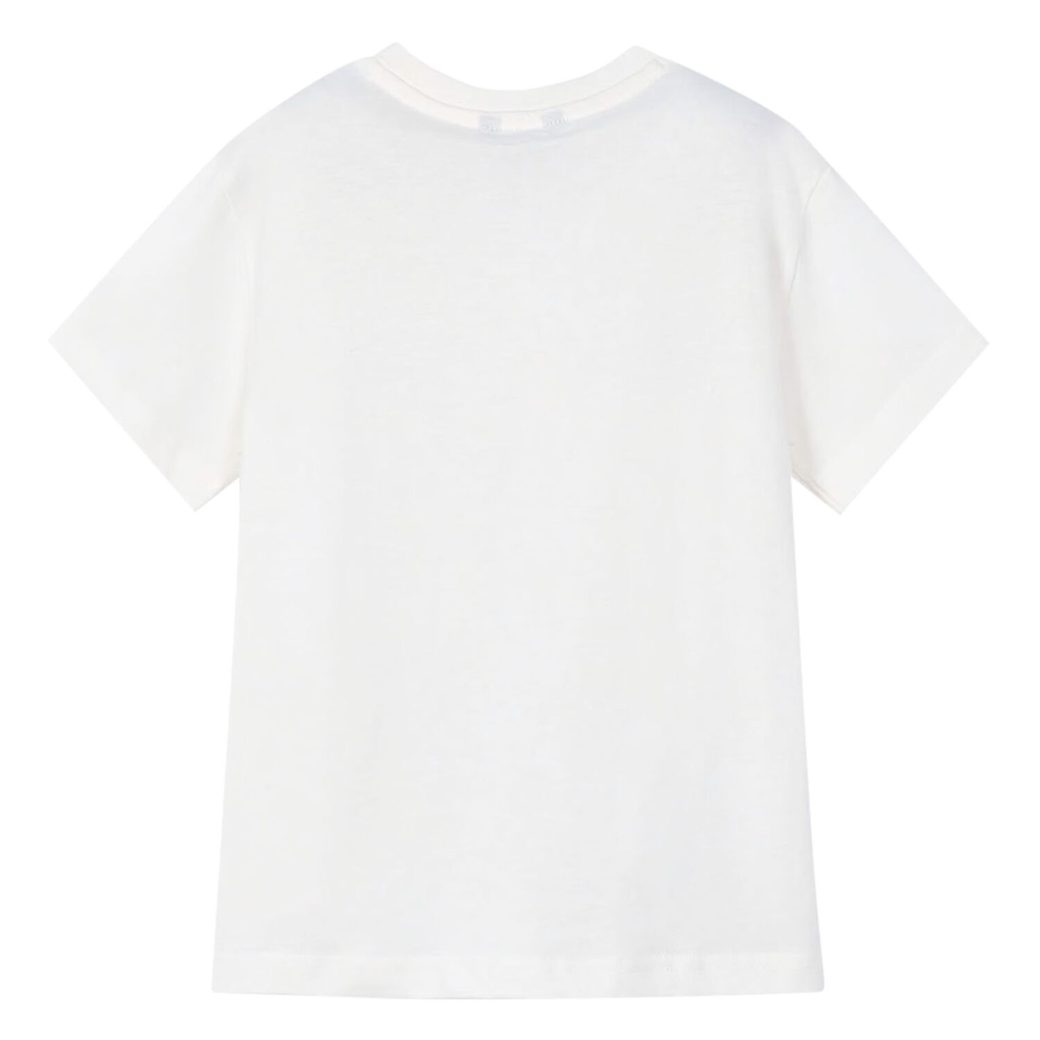 تي شيرت للأولاد بطبعة الدب اللون العاجي , 2, hi-res