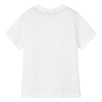 Boys Ivory Skateboard Bear T-Shirt