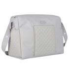 Grey Quilted Baby Changing Bag, 1, hi-res