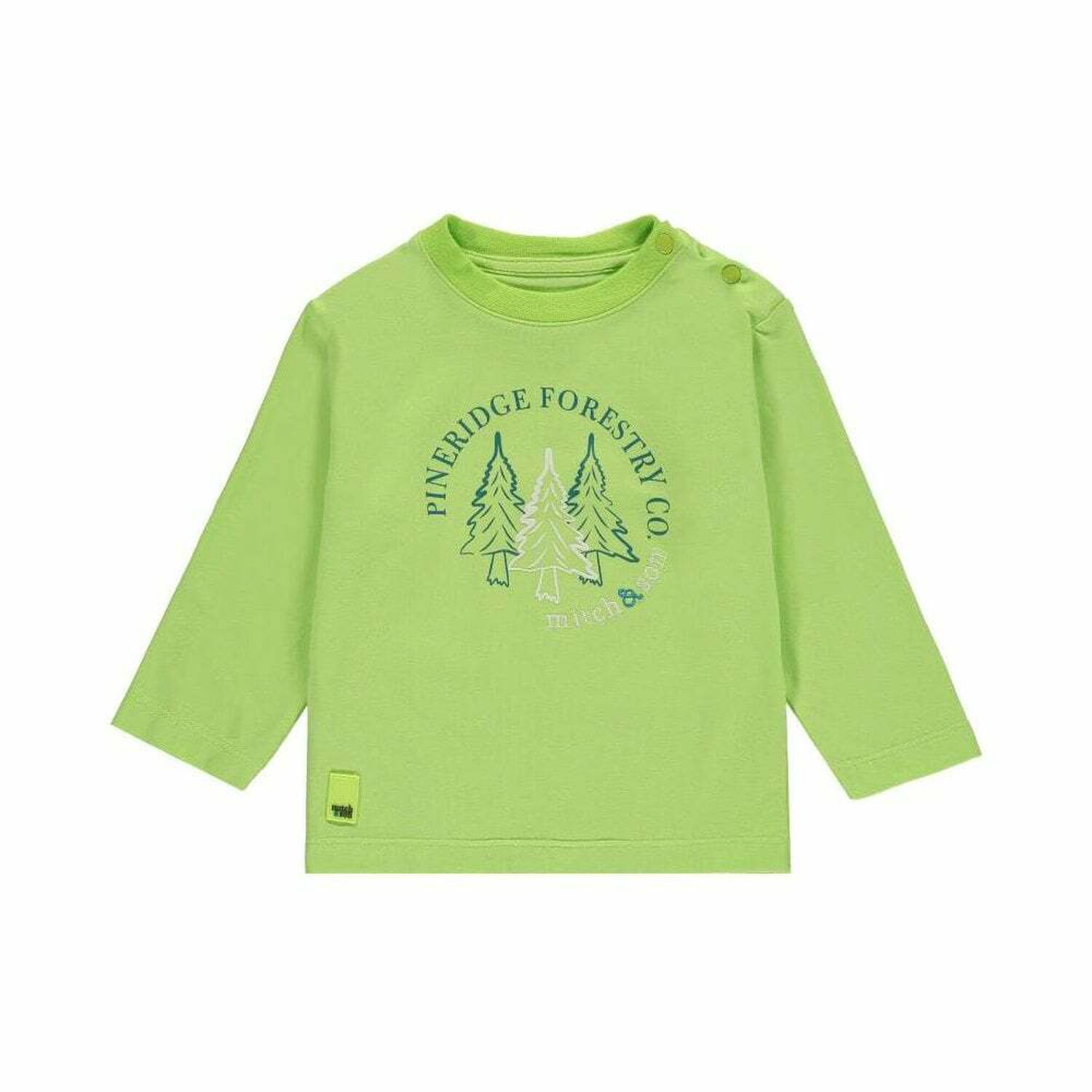 Boys Green Long Sleeved Top, 1, hi-res