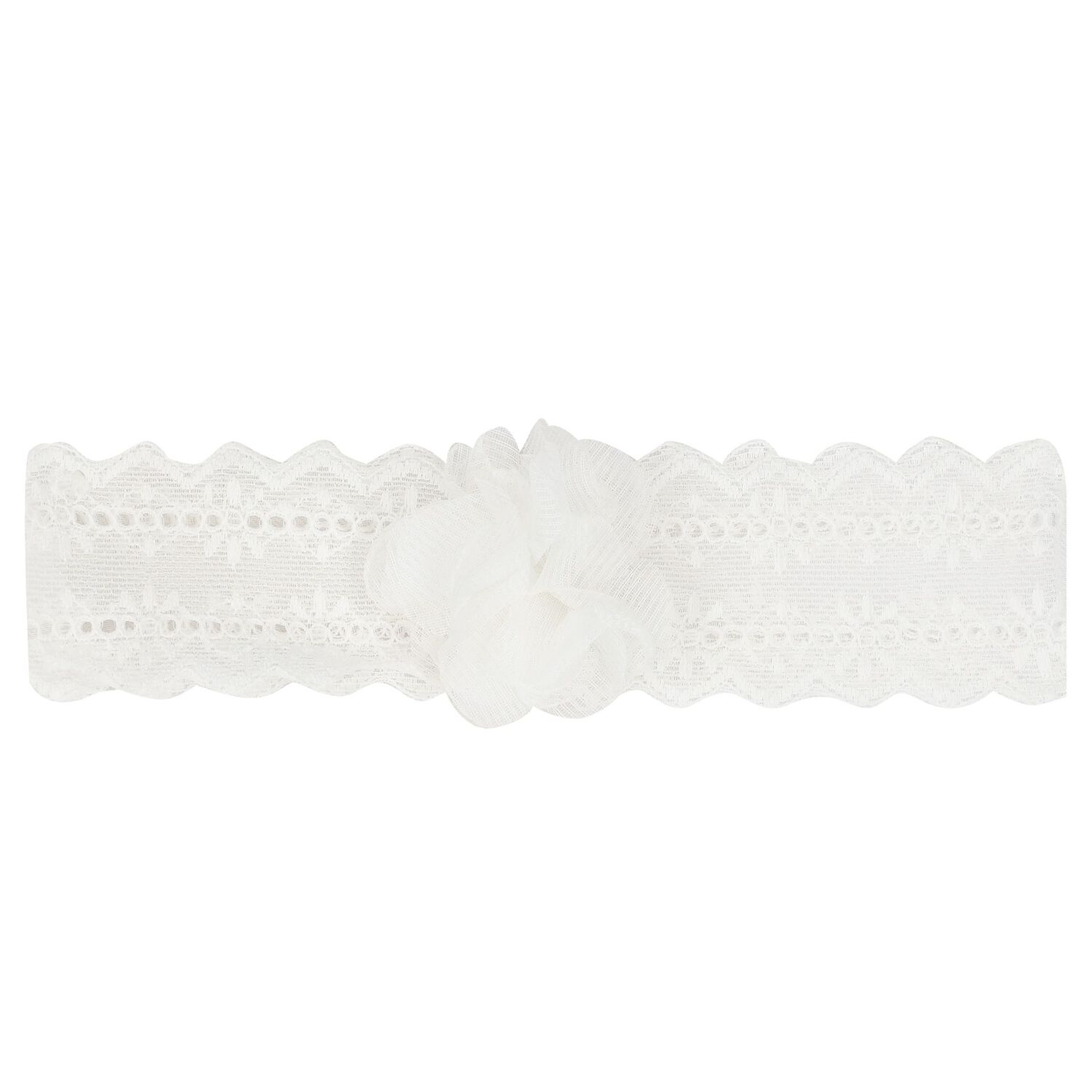 Baby Girls White Headband & Socks Set, 1, hi-res image number null