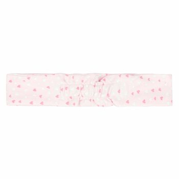 Baby Girls Pink Heart Print Headband