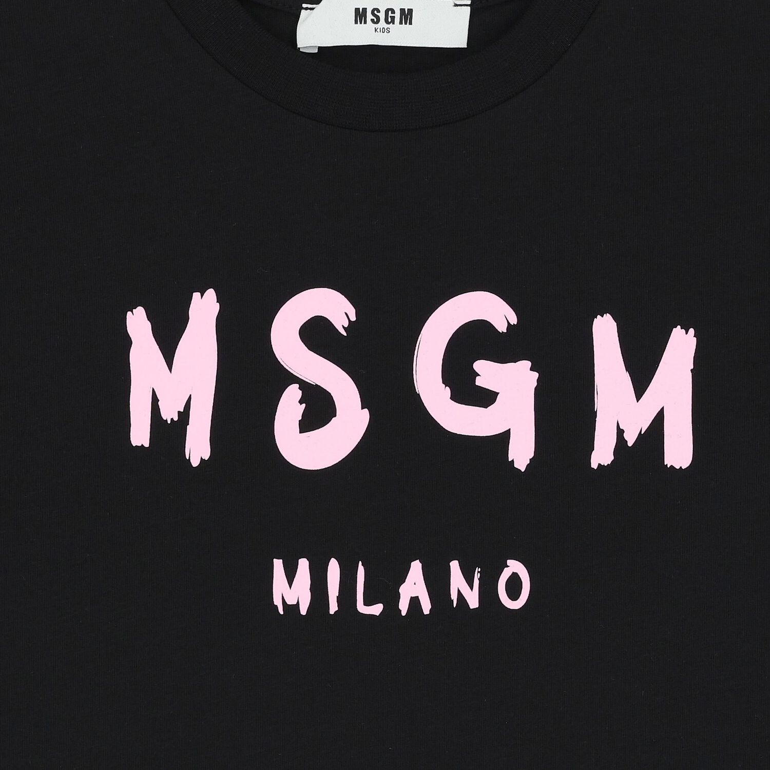 Girls Black & Pink Logo T-Shirt, 8, hi-res image number null