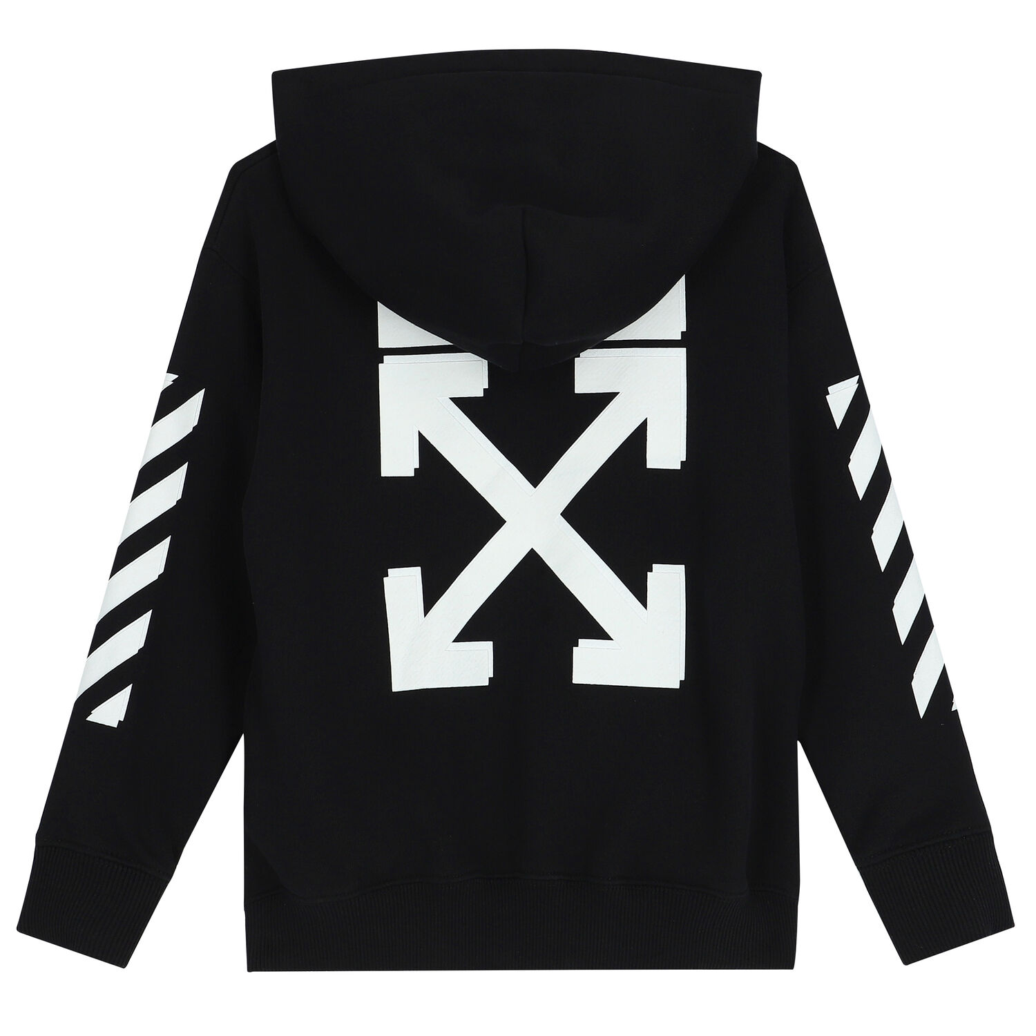 Black Logo Hooded Zip Up Top, 1, hi-res image number null