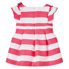 Younger Girls Pink & White Striped Dress, 1, hi-res