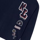 توب أولاد بأكمام باللون الأزرق, 1, hi-res