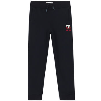 Boys Navy Logo Jogger