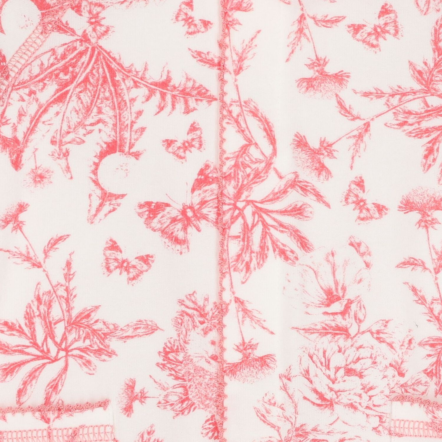 افرول بنات مزين بزهور باللون الاحمر والابيض , 1, hi-res