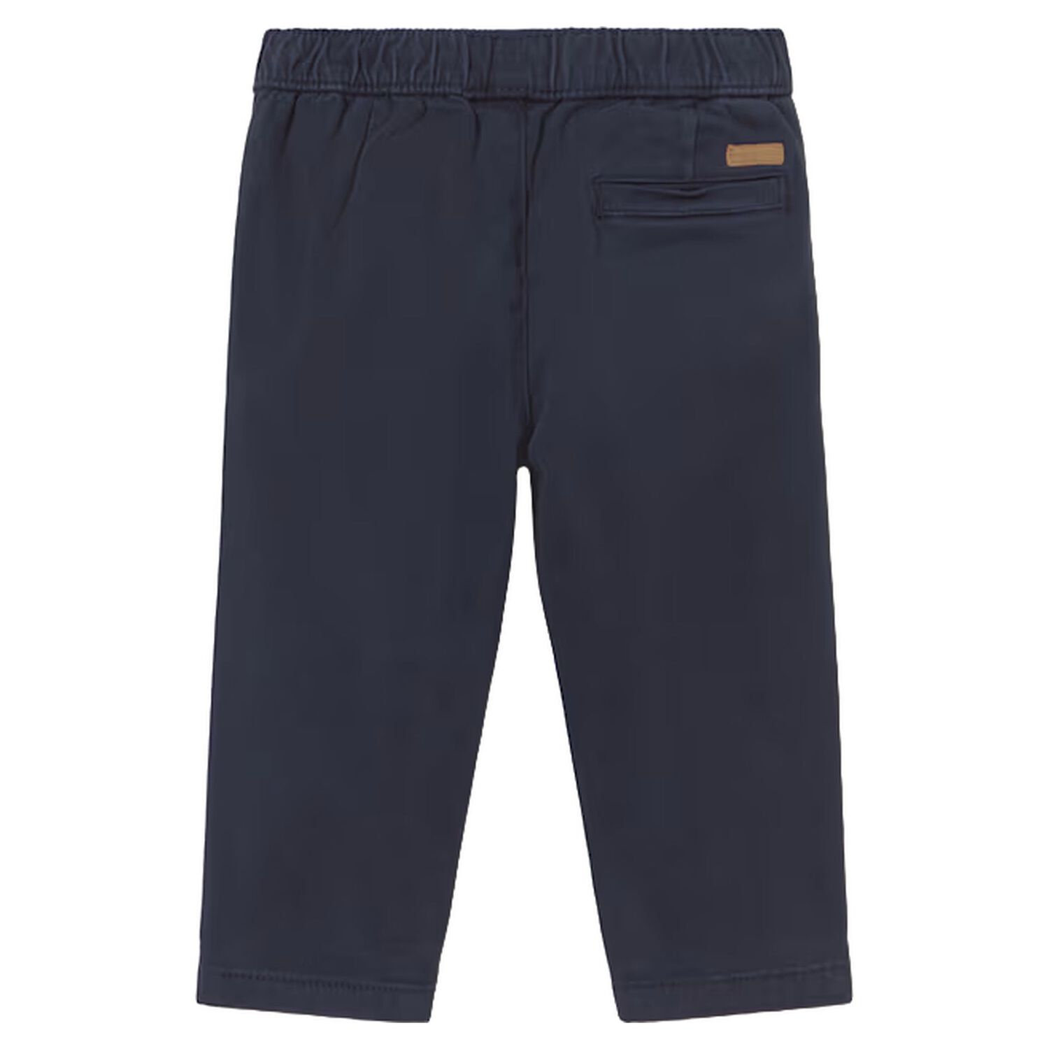 Younger Boys Navy Blue Chino Trousers, 1, hi-res