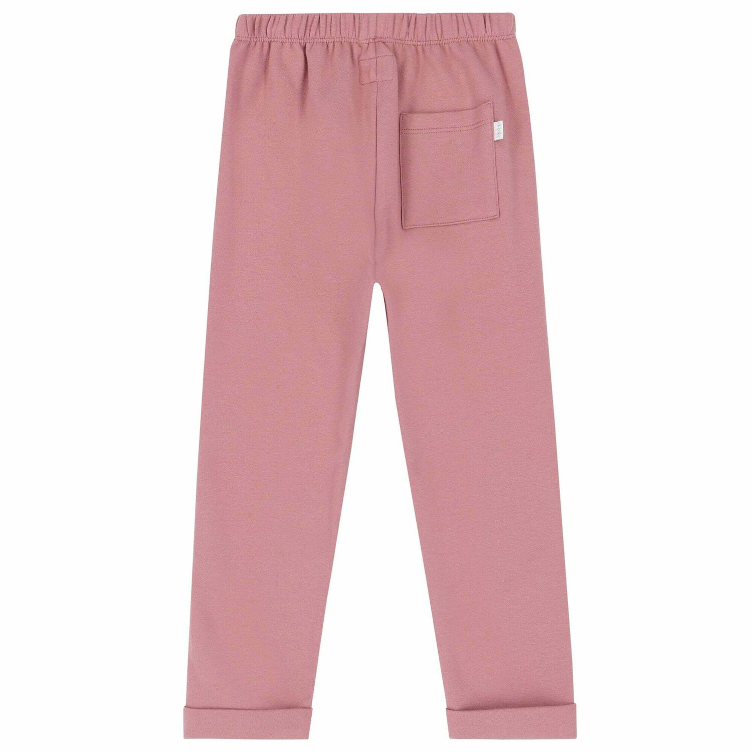 Girls Pink Cotton Joggers, 1, hi-res