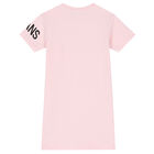 Girls Pink Logo Dress, 1, hi-res