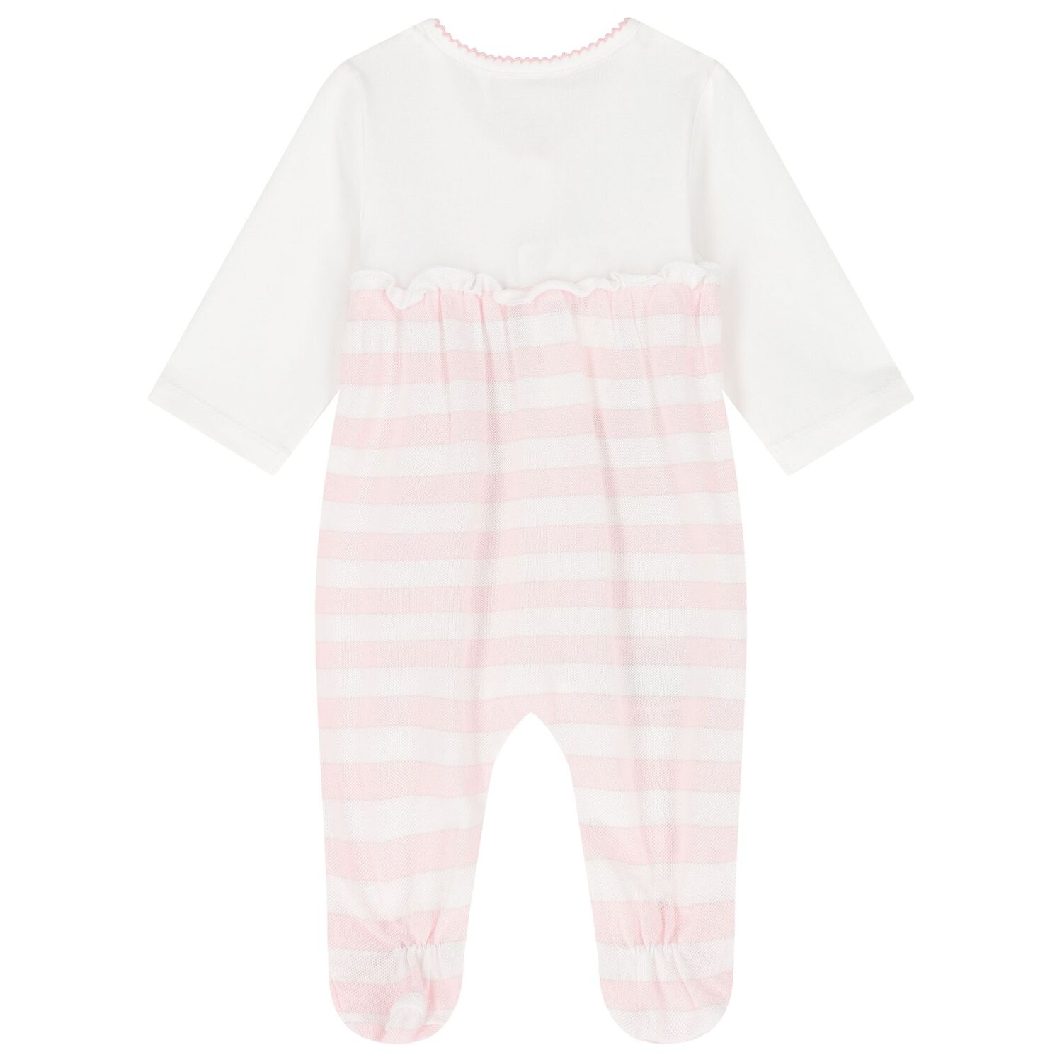 افارول للبنات باللونين الأبيض والوردي (قطعتين), 1, hi-res