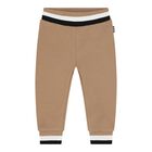 Baby Boys Beige & White Logo Tracksuit Gift Set, 1, hi-res