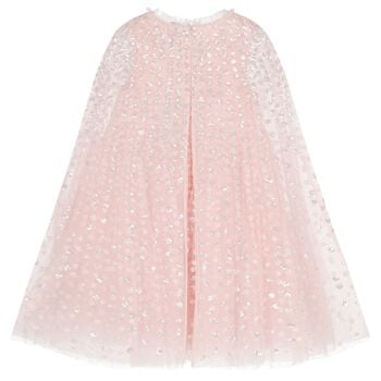 فستان وردي للفتيات من الترتر والتول