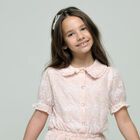 ربطة رأس للبنات باللؤلؤ باللون الأبيض, 1, hi-res