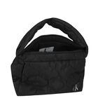 Girls Black Logo Quilted Shoulder Bag, 1, hi-res