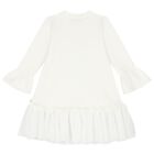 فستان بنات بطبعة ديزني باللون العاجي, 1, hi-res