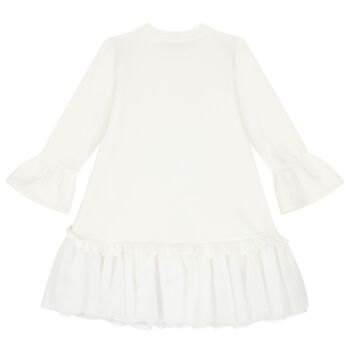 فستان بنات بطبعة ديزني باللون العاجي