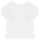 طقم شورت بنات باللون الابيض والوردى, 2, hi-res