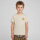Younger Boys Beige Medusa T-Shirt, 1, hi-res