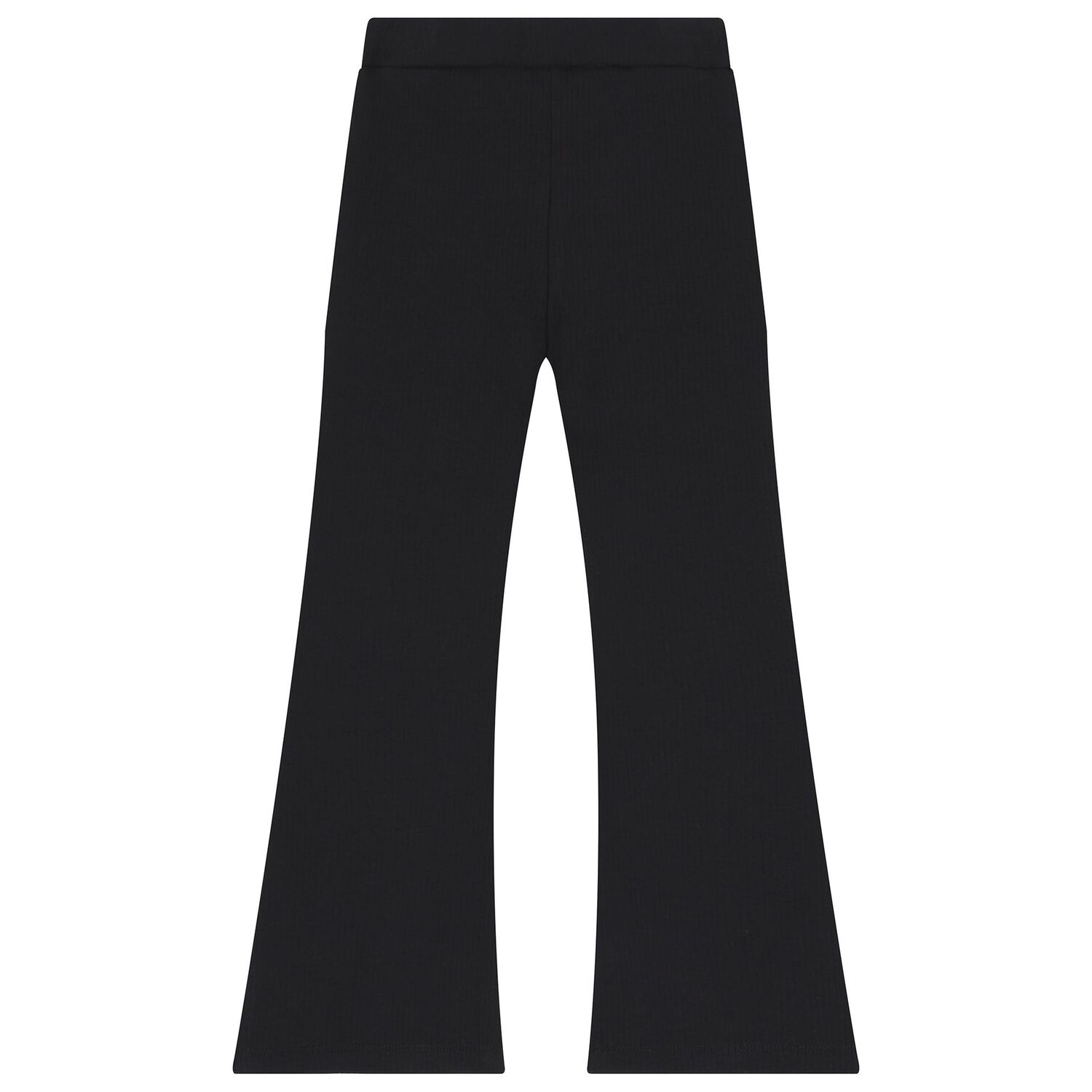 Girls Black Flared Leggings, 1, hi-res image number null