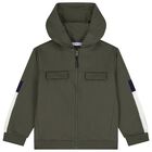 Boys Green & White Tracksuit Set (3 Piece), 2, hi-res