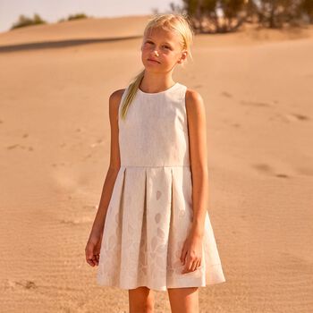 Girls Beige Dress