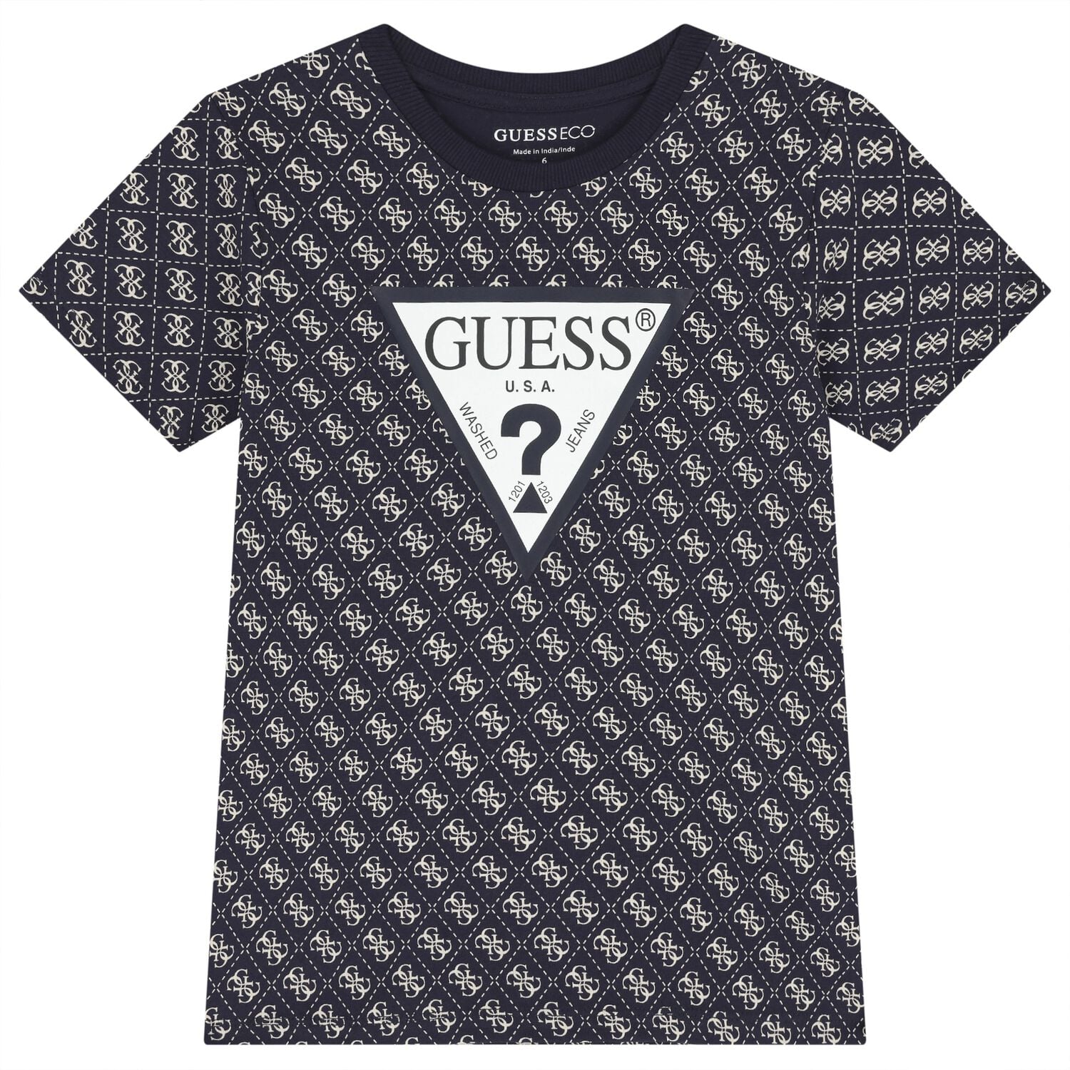 Boys Navy Blue Logo T-Shirt, 1, hi-res