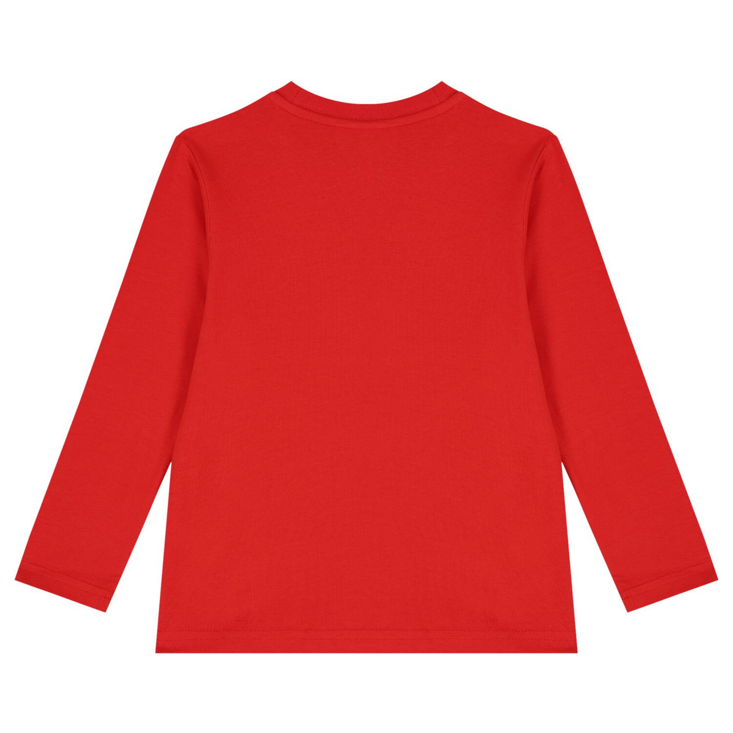 Boys Red Logo Long Sleeve Top, 2, hi-res image number null