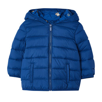 Younger Boys Blue Puffer Jacket