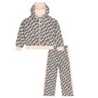 بدلة رياضية للبنات باللونين الوردي والأسود, 1, hi-res