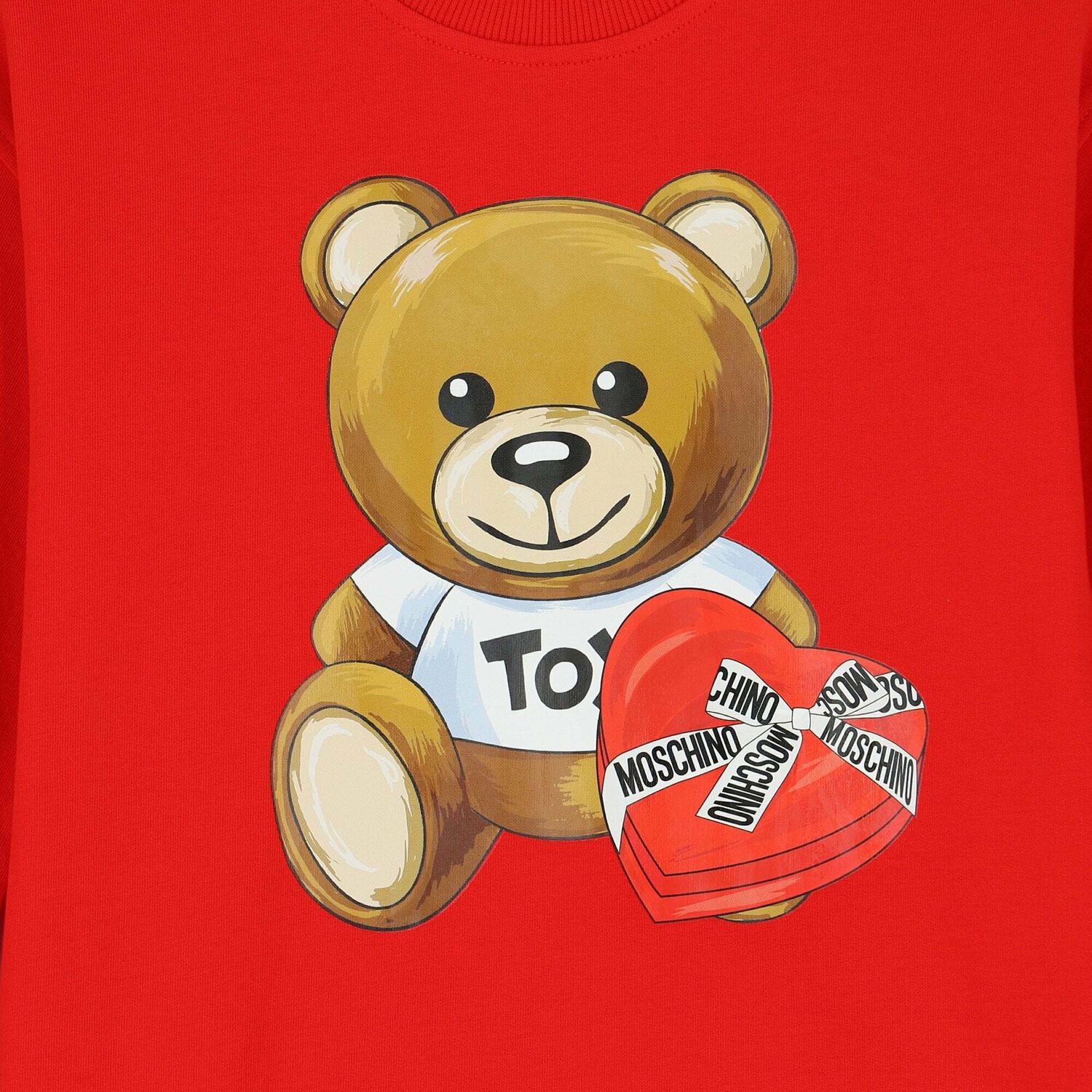 فستان بالشعار بناتي باللون الاحمر, 1, hi-res image number null