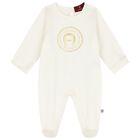 Ivory & Gold Logo Babygrow Gift Set, 1, hi-res