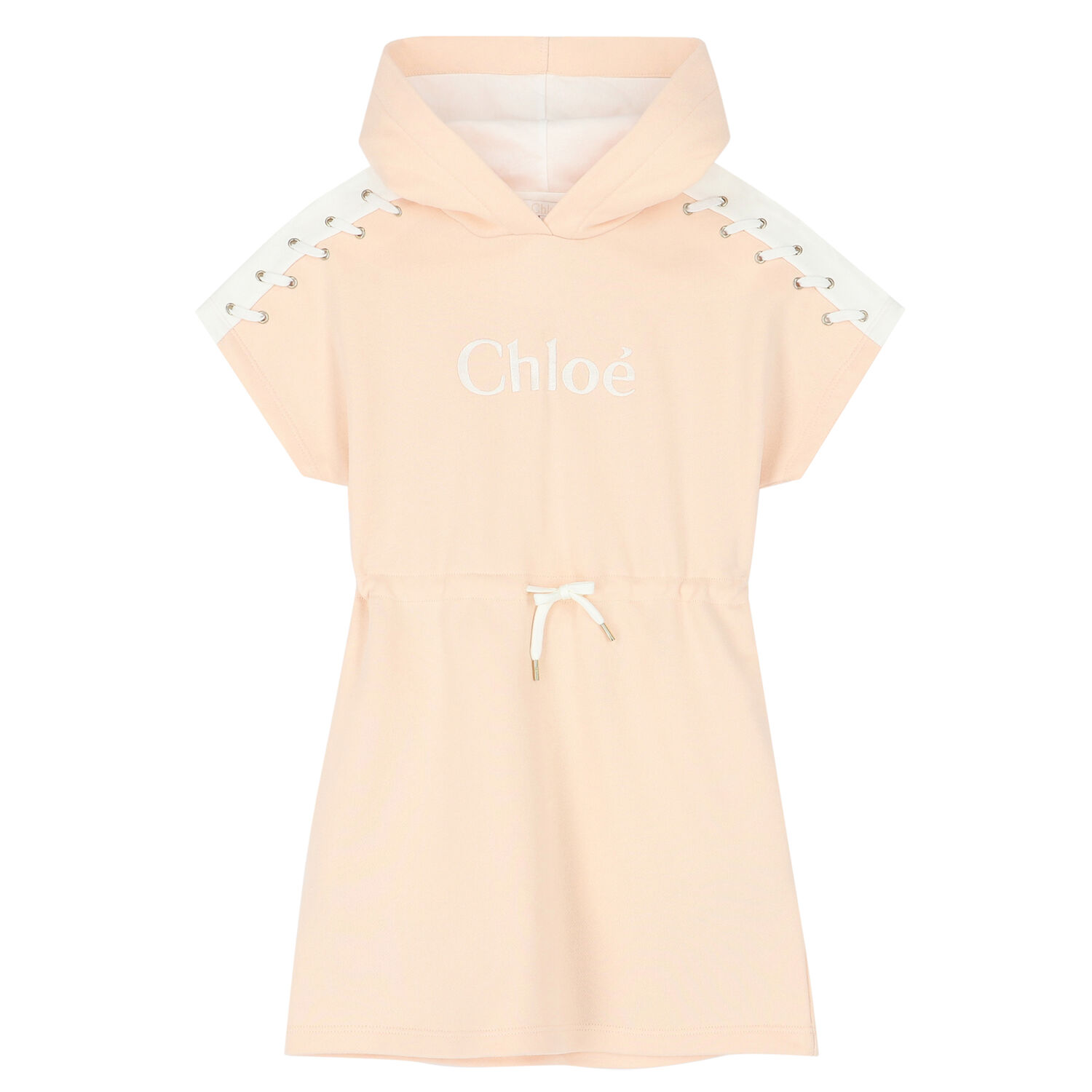 Girls Pink Logo Dress, 1, hi-res image number null