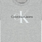 Younger Boys Grey Logo T-Shirt, 3, hi-res