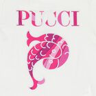 Girls White Embroidered Logo T-Shirt, 1, hi-res