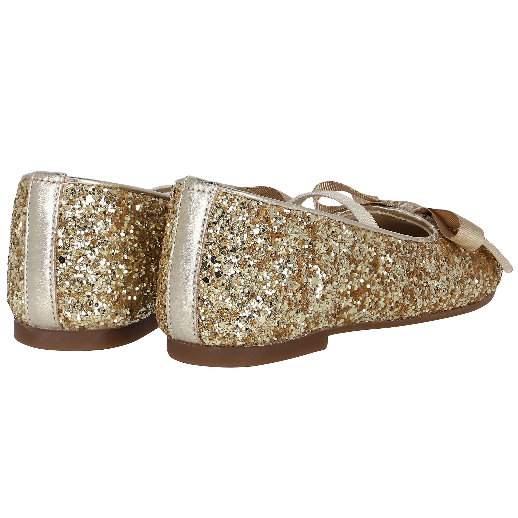 Girls gold shoes sales