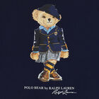 توب باكمام بطبعة الدب باللون الكحلى للاولاد, 1, hi-res