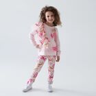 Girls Pink Bow Long Sleeve Top, 1, hi-res
