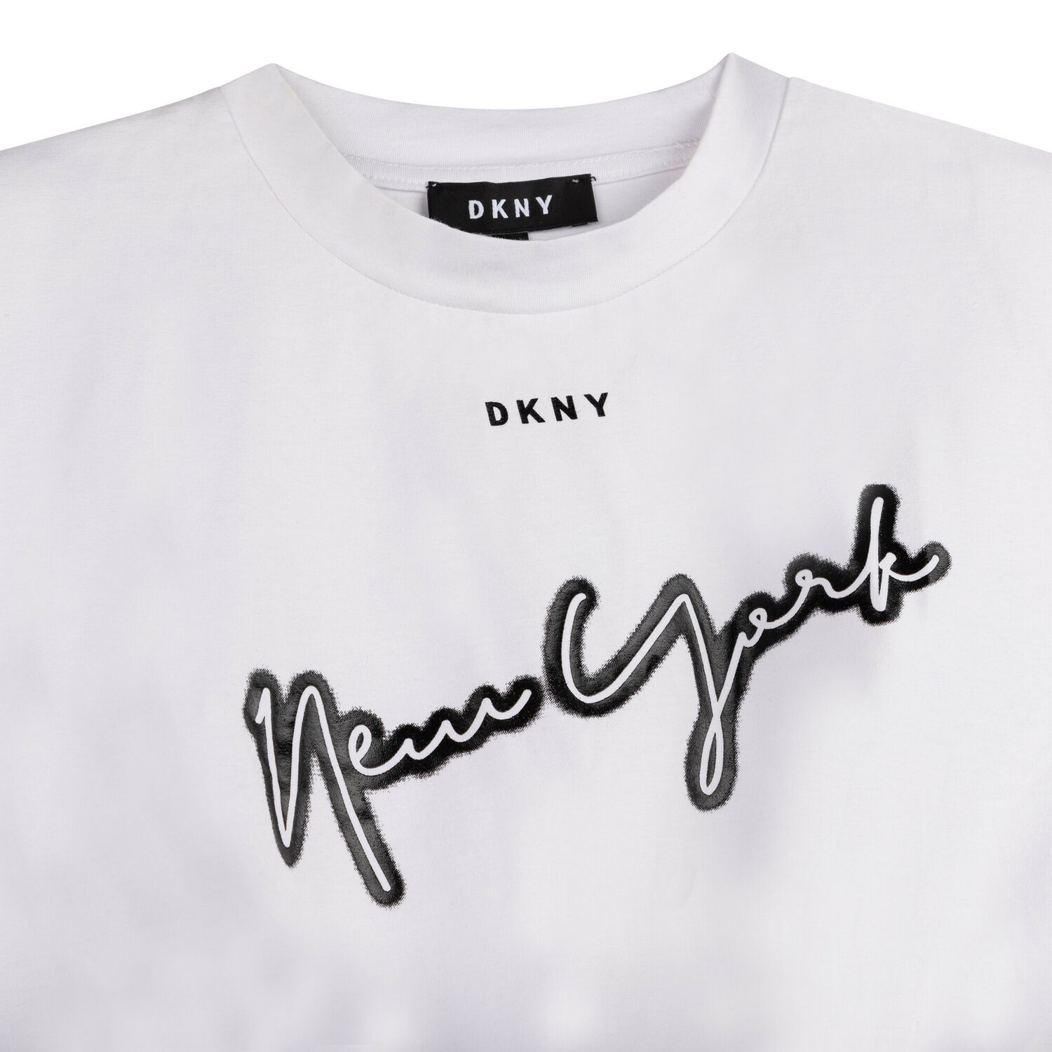 تيشيرت بالشعار باللون الوردي للبنات, 3, hi-res