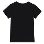 Boys Black Logo T-Shirt, 1, hi-res