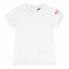 White & Pink Top & Dungaree Set, 3, hi-res